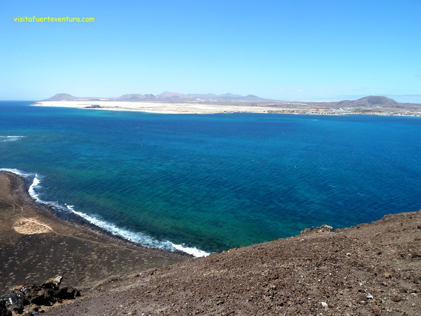 La Caldera, Isla de Lobos, Fuerteventura.