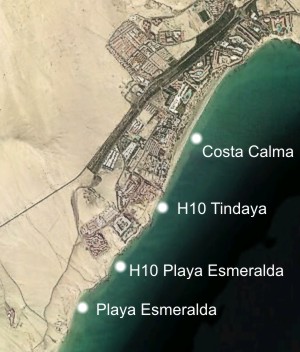 Playas en Costa Calma, Fuerteventura.